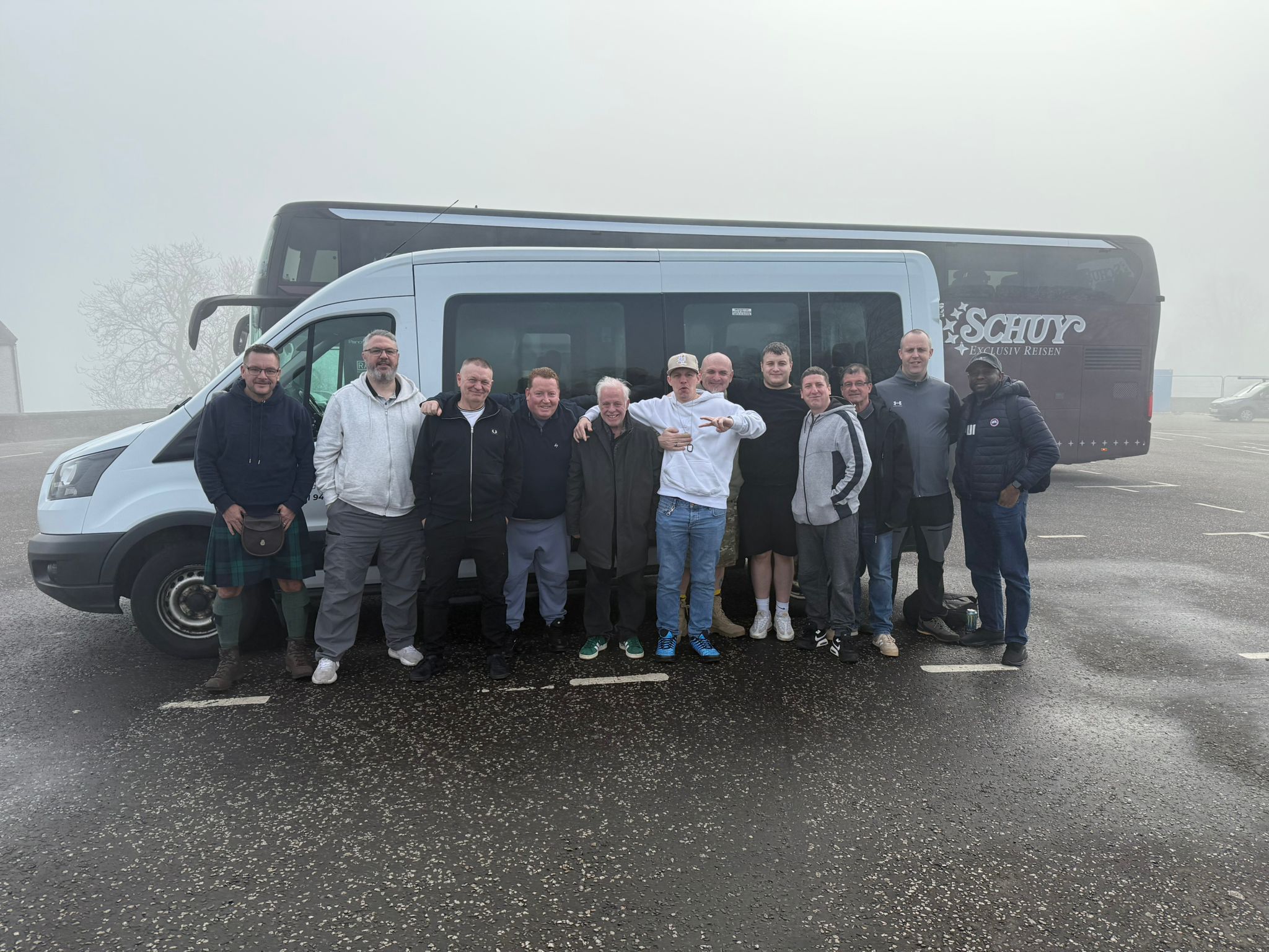 Stirling Castle walls overlooking the valley